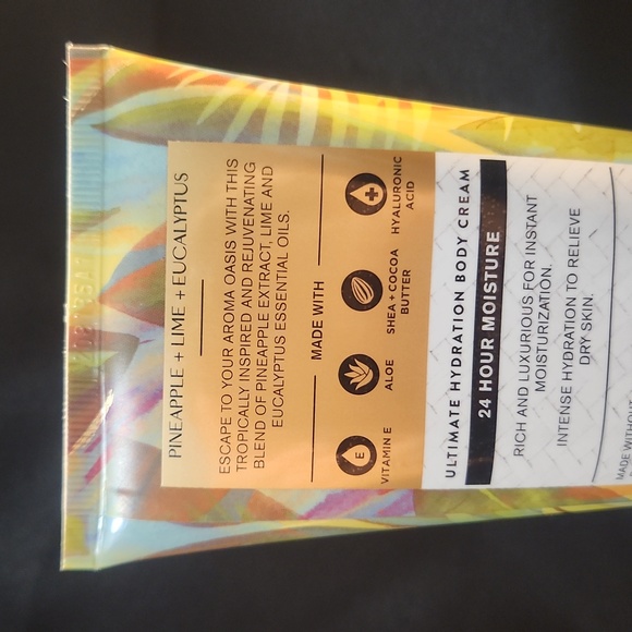 NWT Set of Pineapple, Lime, Eucalyptus Aromatherapy BB&W Cream and OIl - Picture 6 of 7